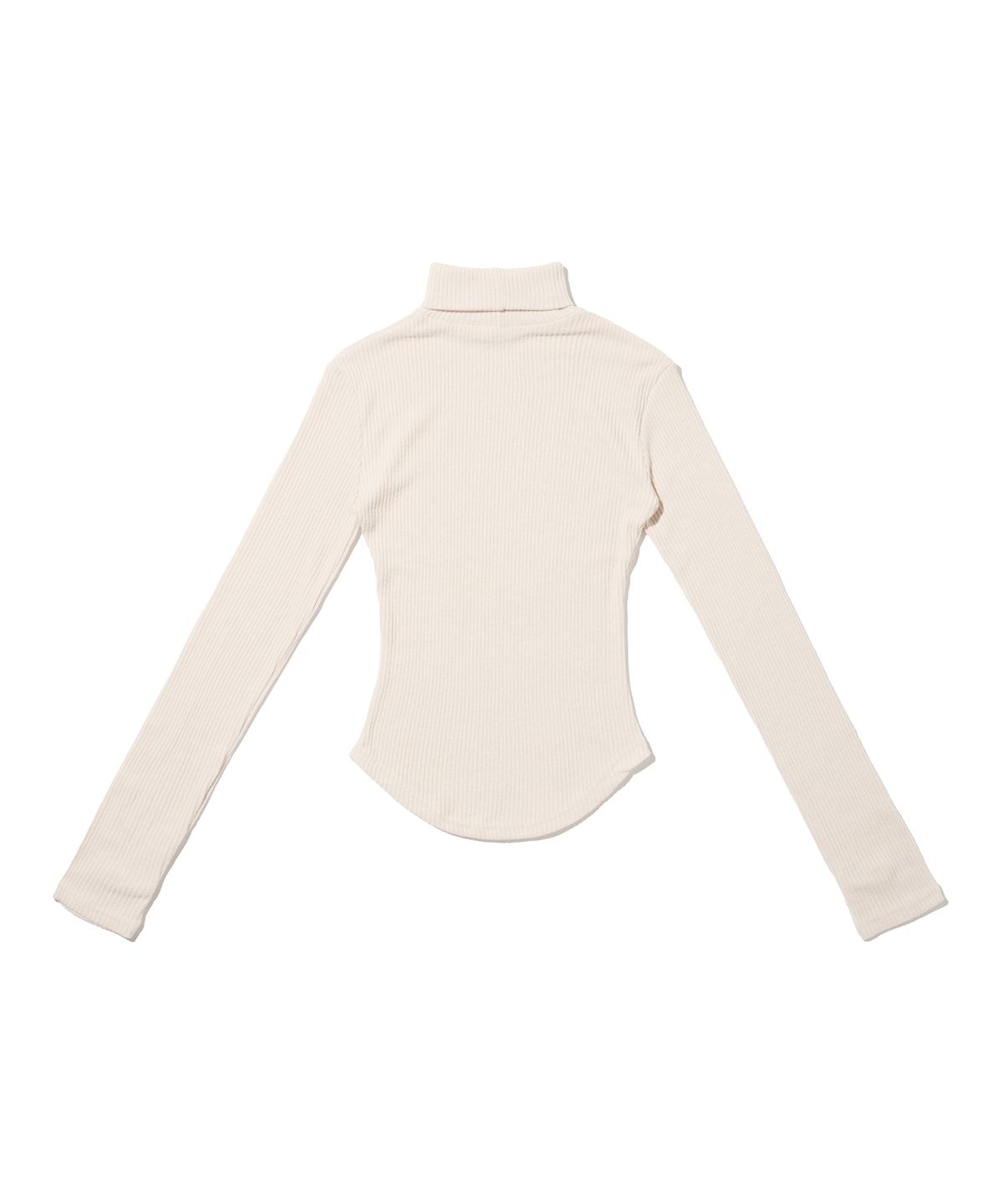 서울어패럴(SEOUL APPAREL) 커브드 헴 워머 목폴라 레이어드 (아이보리)