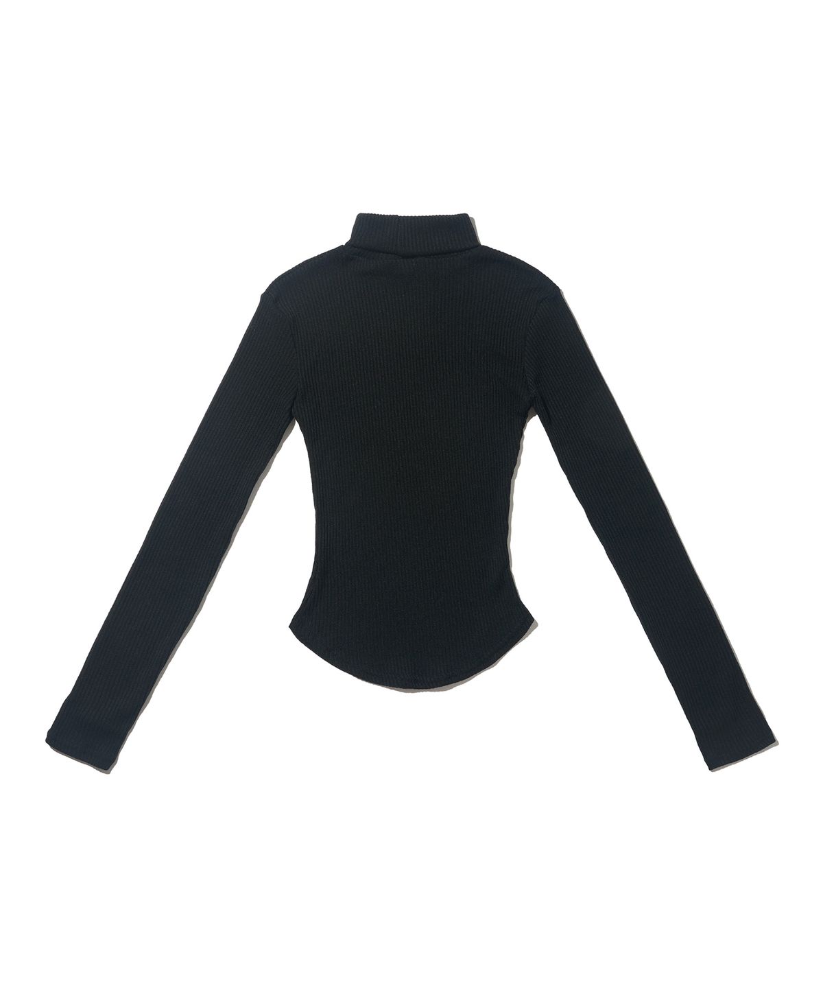 서울어패럴(SEOUL APPAREL) 커브드 헴 워머 목폴라 레이어드 (블랙)