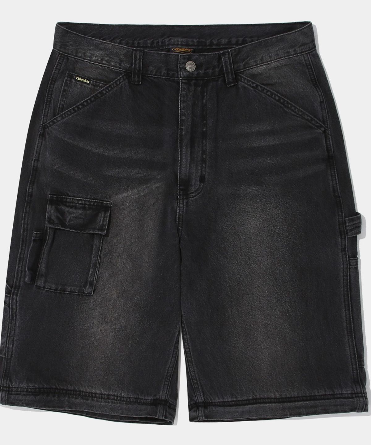 컬럼비아 유니버시티(COLUMBIA UNIVERSITY) ZIP-OFF WIDE CARGO DENIM PANTS_BLACK DENIM