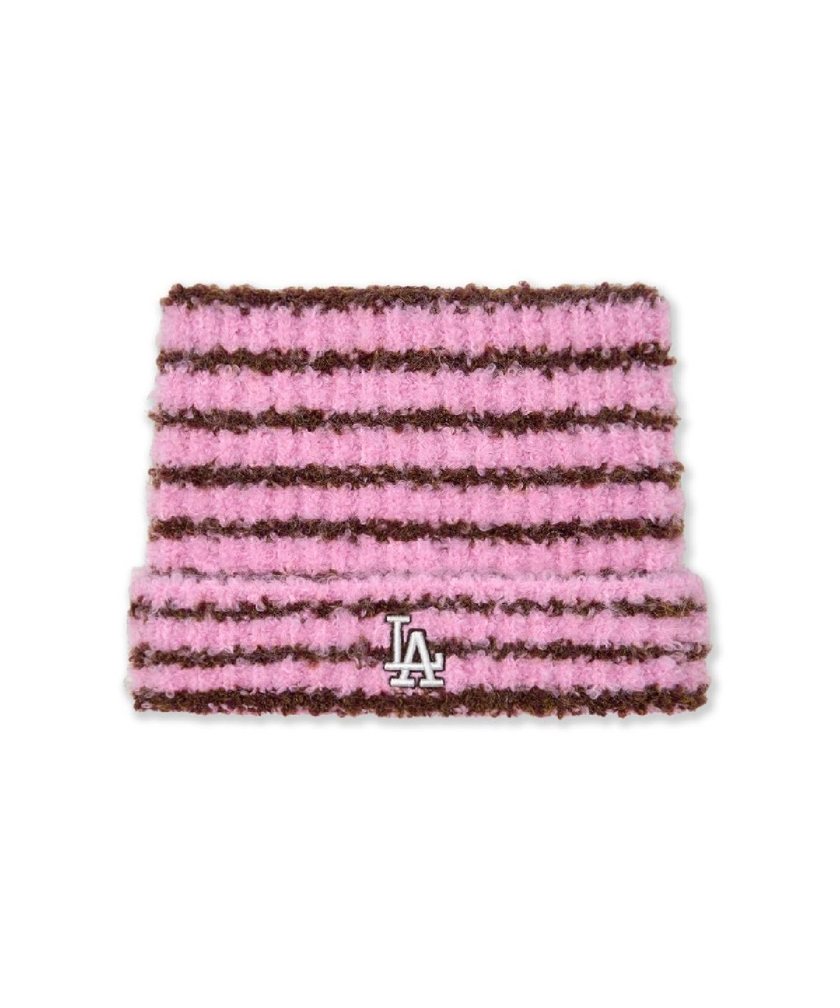 엠엘비(MLB) 스트라이프 미야옹 비니 LA (Pink)