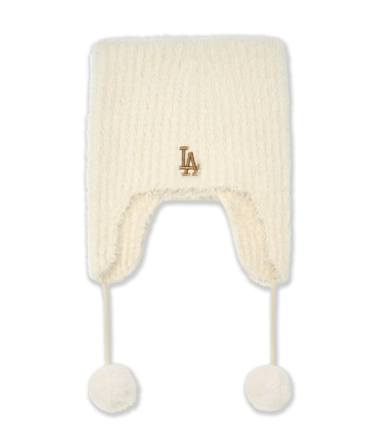 엠엘비(MLB) 퍼 미야옹 이어플랩 비니 LA (Cream)