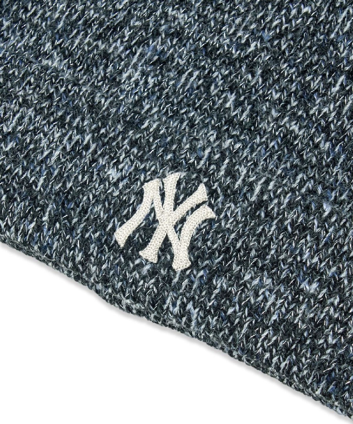 엠엘비(MLB) 루즈핏 멜란지 미야옹 비니 NY (Black)