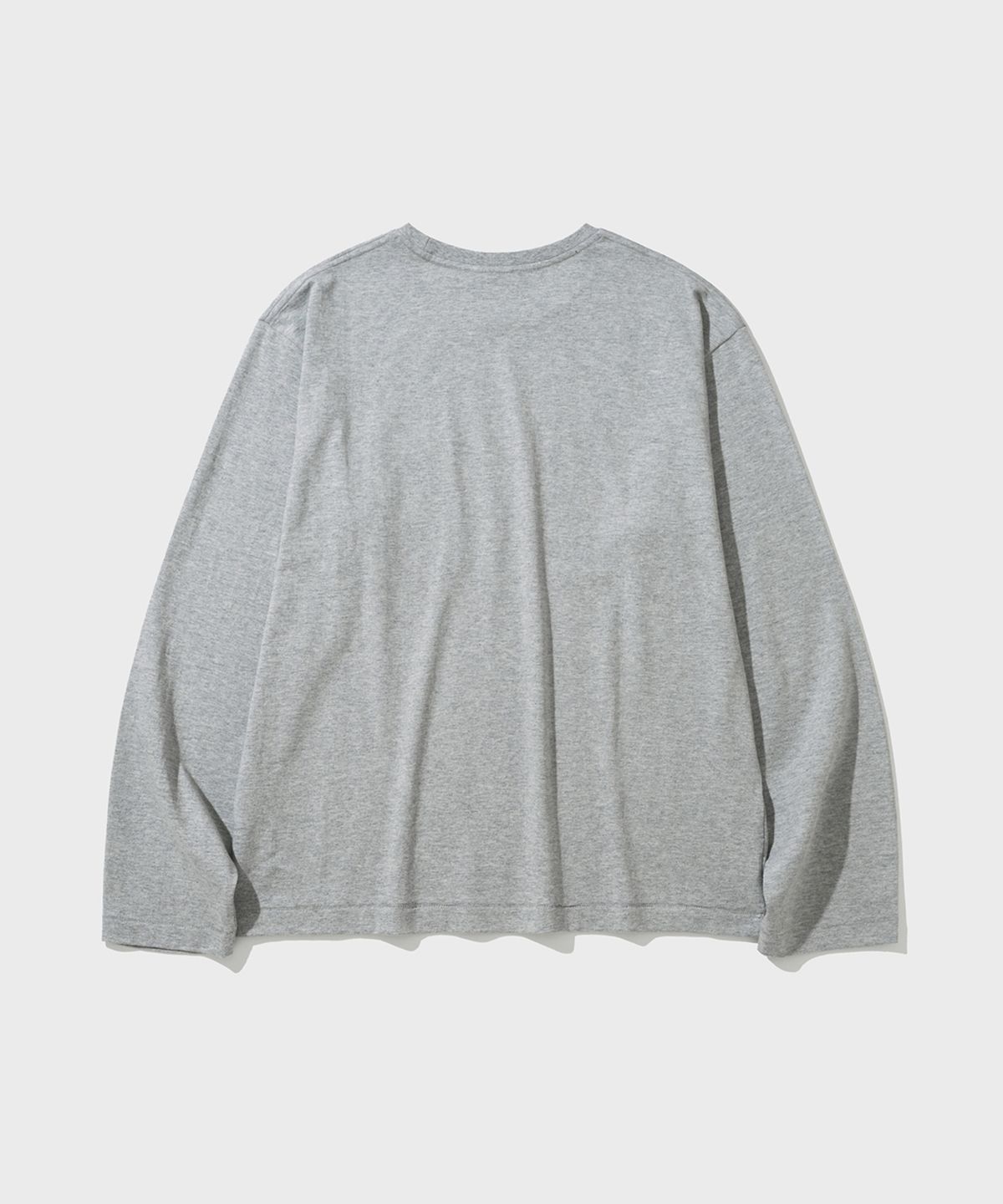 셔터(SHIRTER) SLIT POCKET LS T-SHIRT (M/GREY)