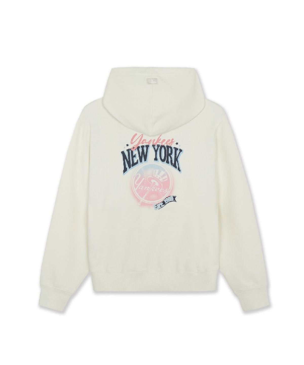 엠엘비(MLB) 베이직 스트릿 그래픽 스냅 후드티 NY (Cream)