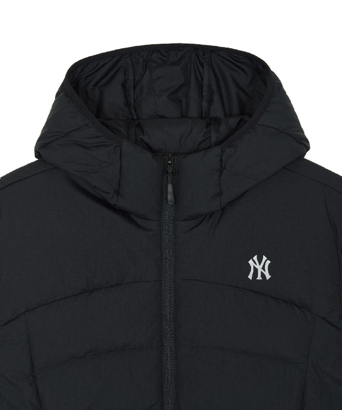 엠엘비(MLB) 고프코어 후드 패커블 경량 커브패딩 NY (Black)