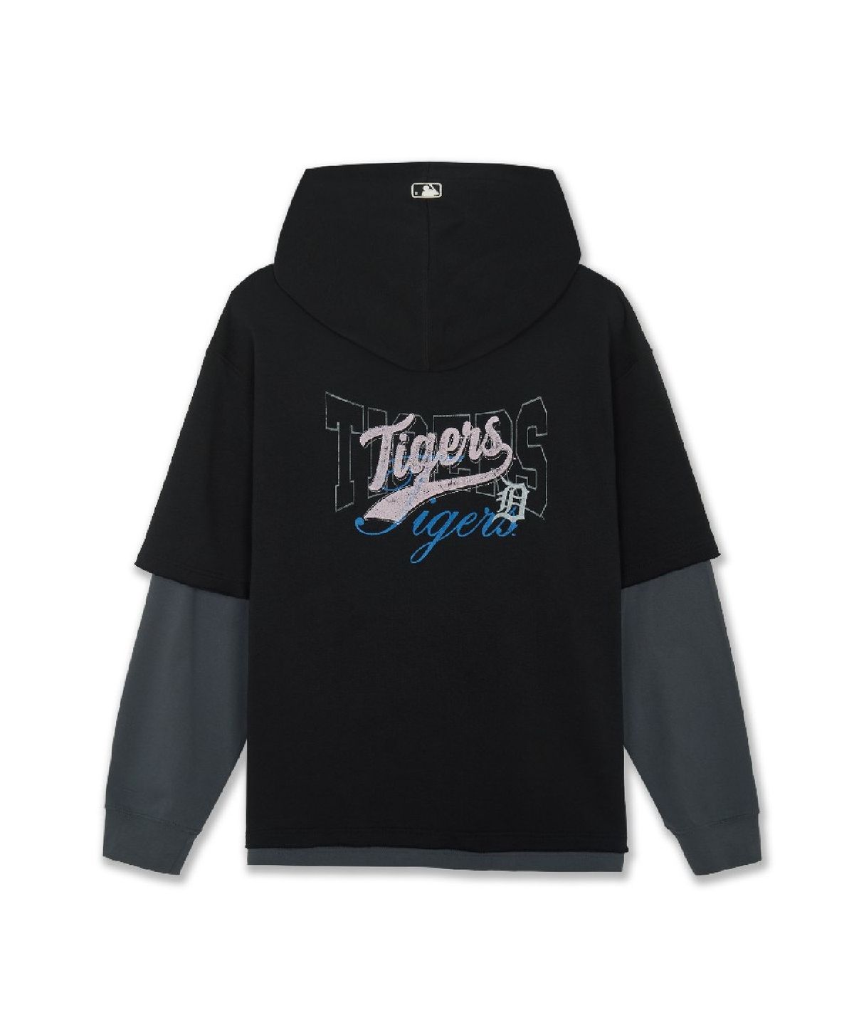엠엘비(MLB) 베이직 스트릿 레이어드 후드티 DET (Black)