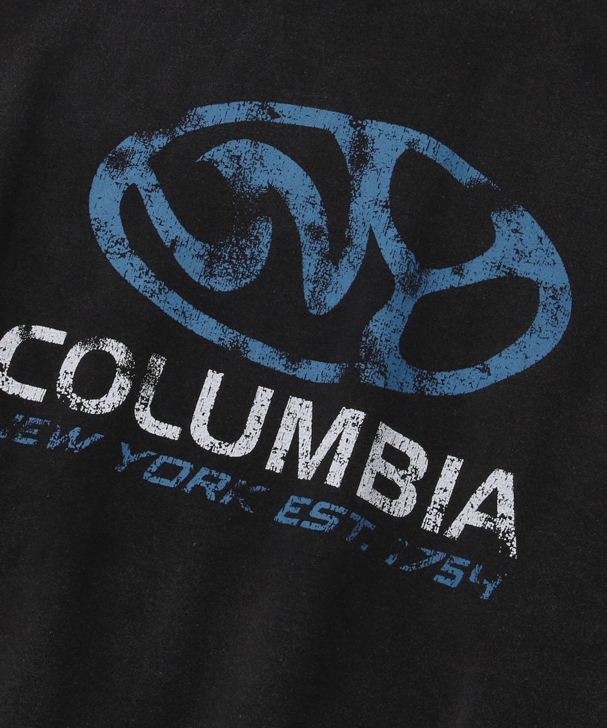 컬럼비아 유니버시티(COLUMBIA UNIVERSITY) NY CITY LOGO WASHED FLEECE HOODIE_BLACK