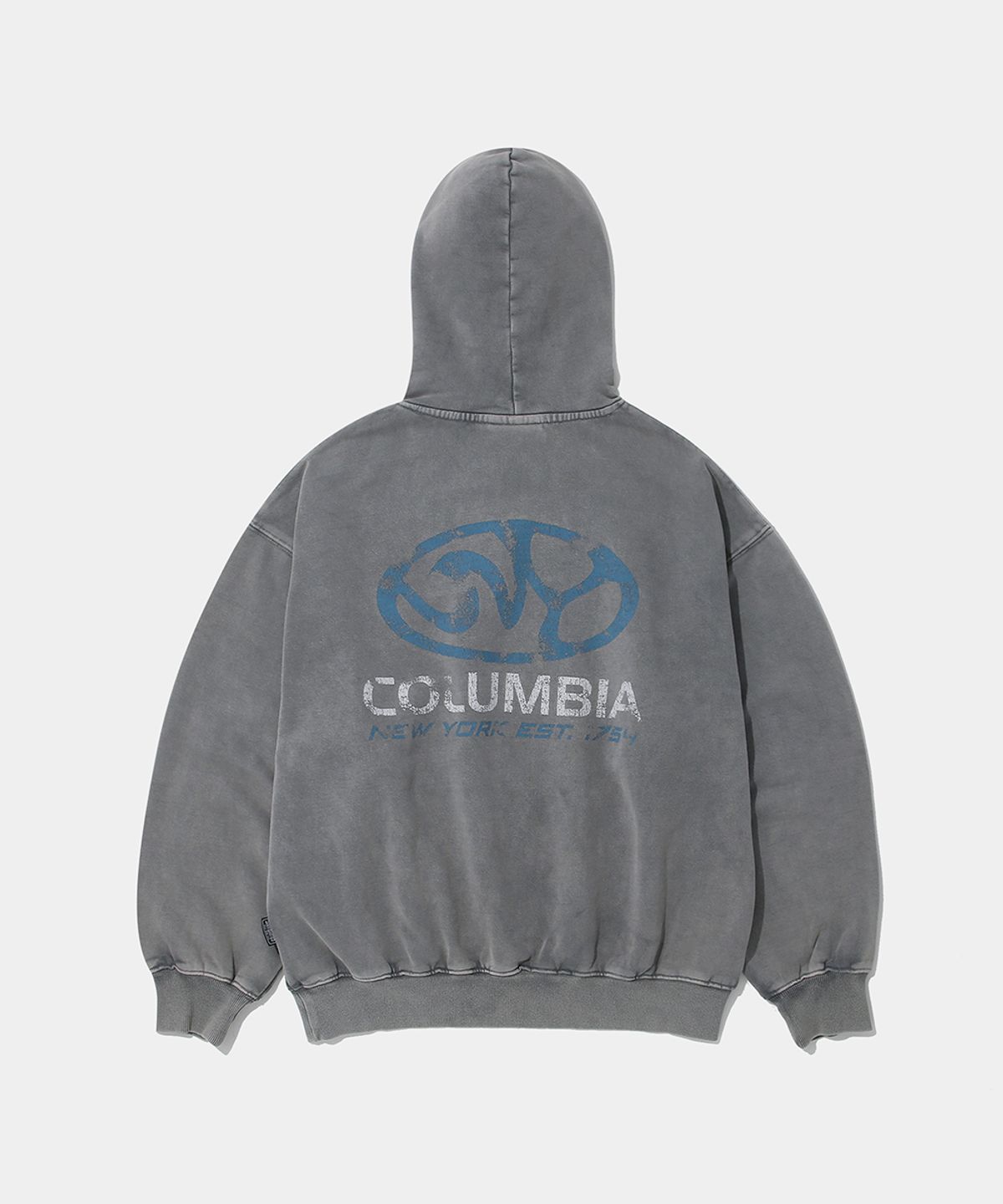 컬럼비아 유니버시티(COLUMBIA UNIVERSITY) NY CITY LOGO WASHED FLEECE HOODIE_GRAY