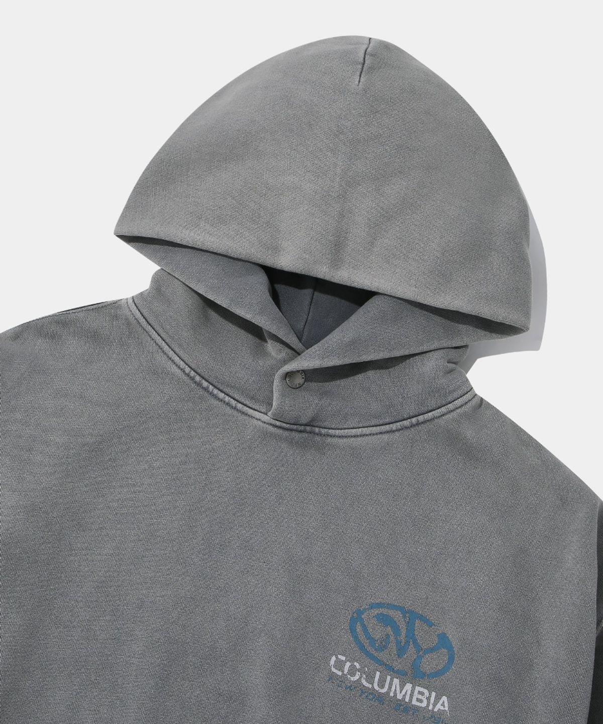 컬럼비아 유니버시티(COLUMBIA UNIVERSITY) NY CITY LOGO WASHED FLEECE HOODIE_GRAY