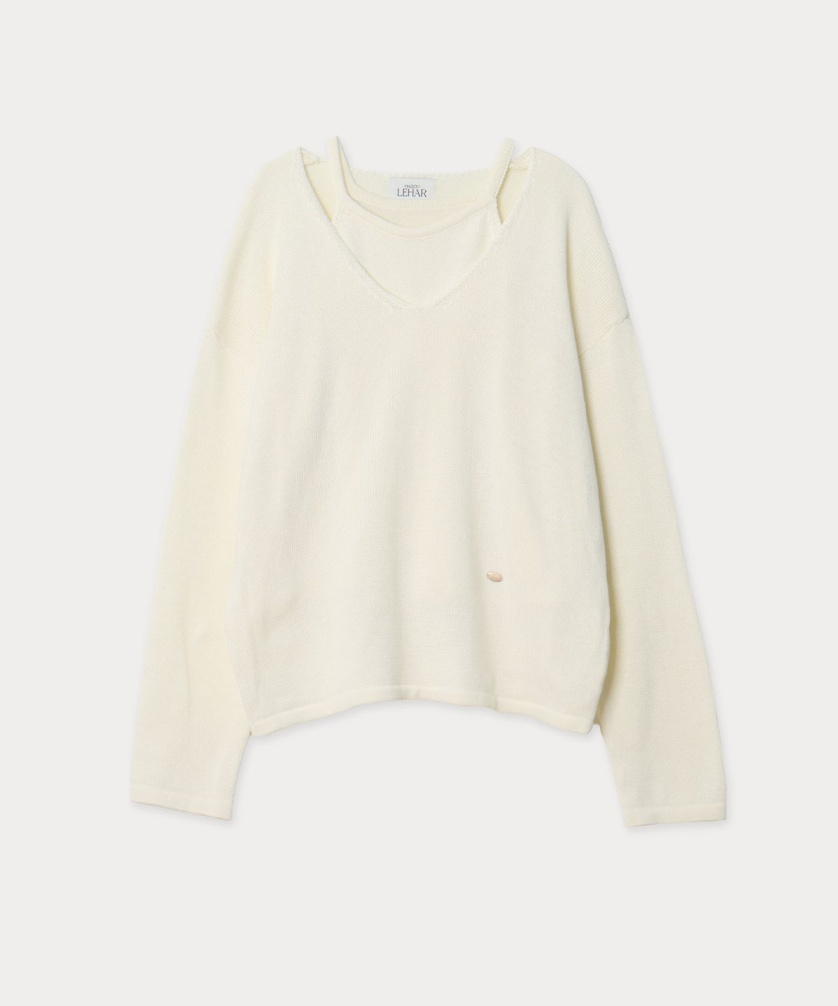 메종르하르(MAISONLEHAR) 시에라 니트 SET (브이넥니트+슬리브리스) 4color