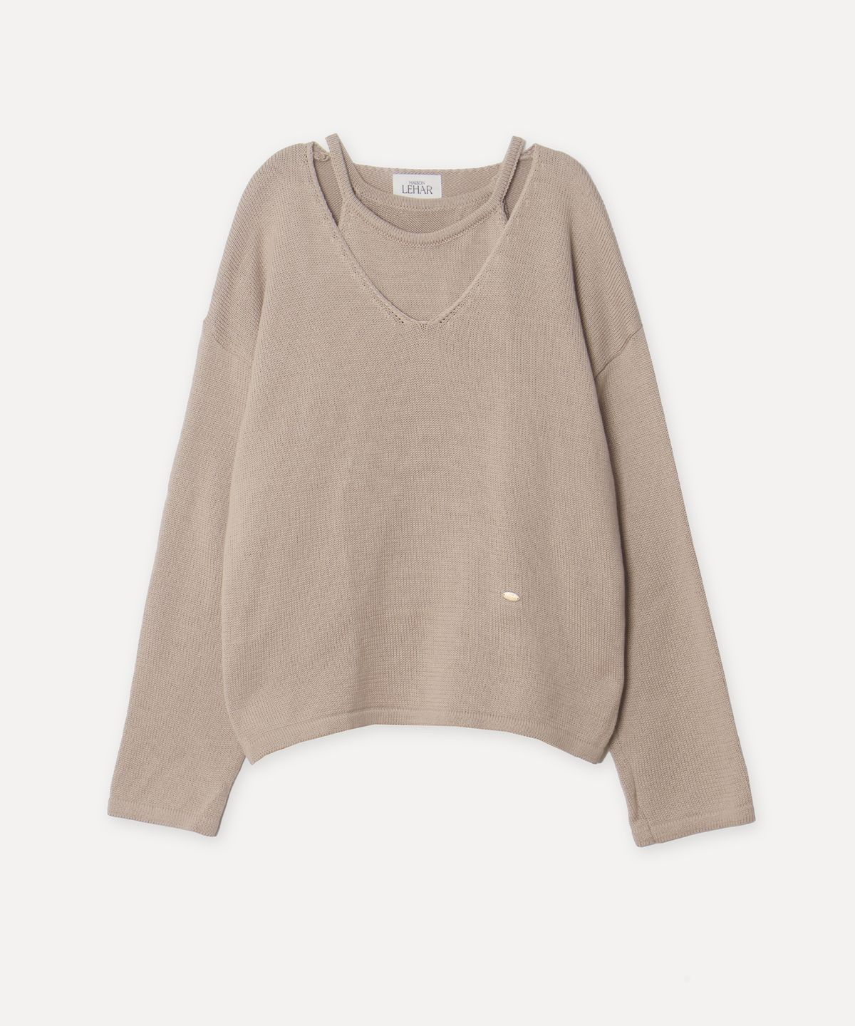 메종르하르(MAISONLEHAR) 시에라 니트 SET (브이넥니트+슬리브리스) 4color