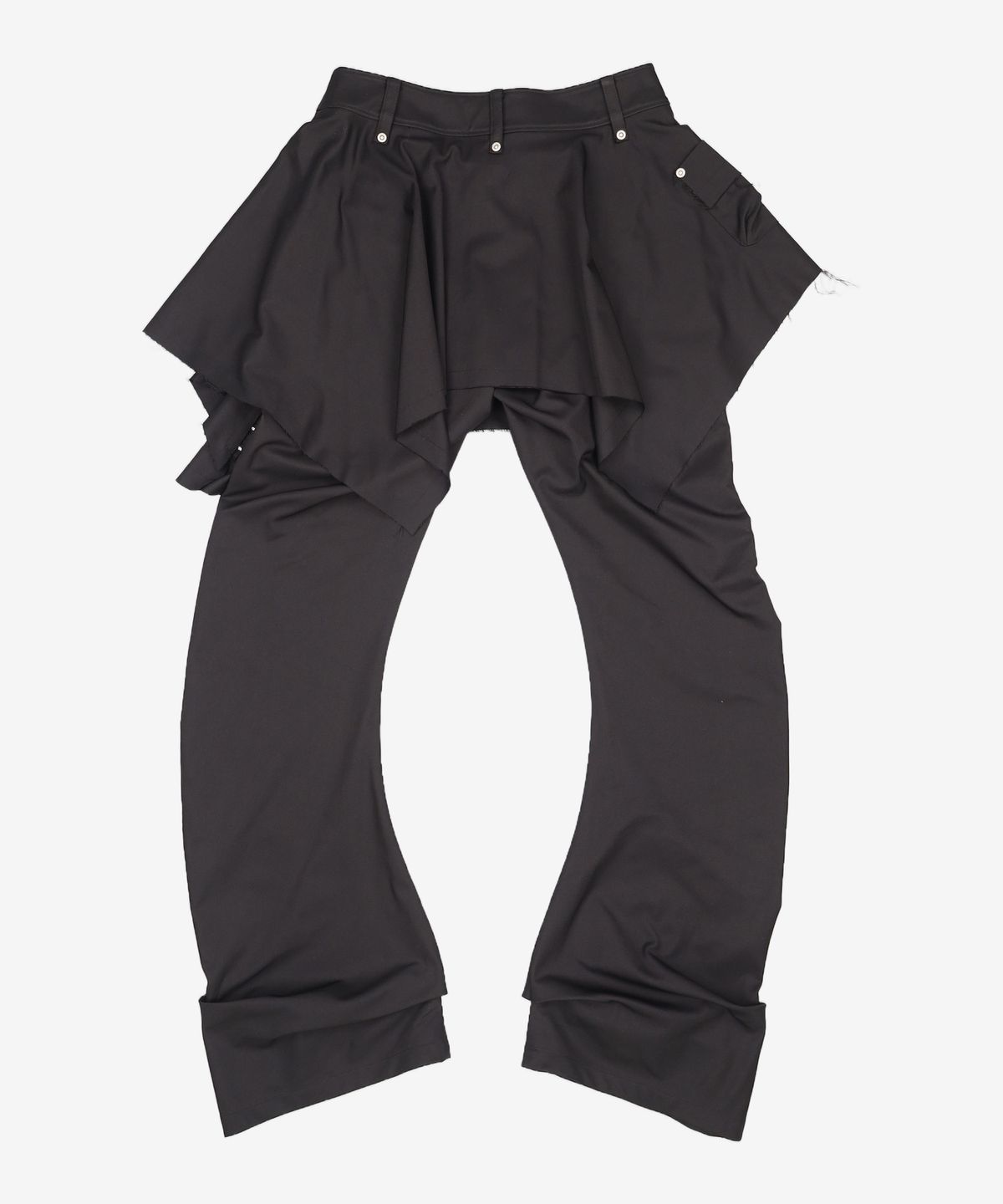 락케이크(ROCKCAKE) Bootcut Hook Skirt Pants - Black S