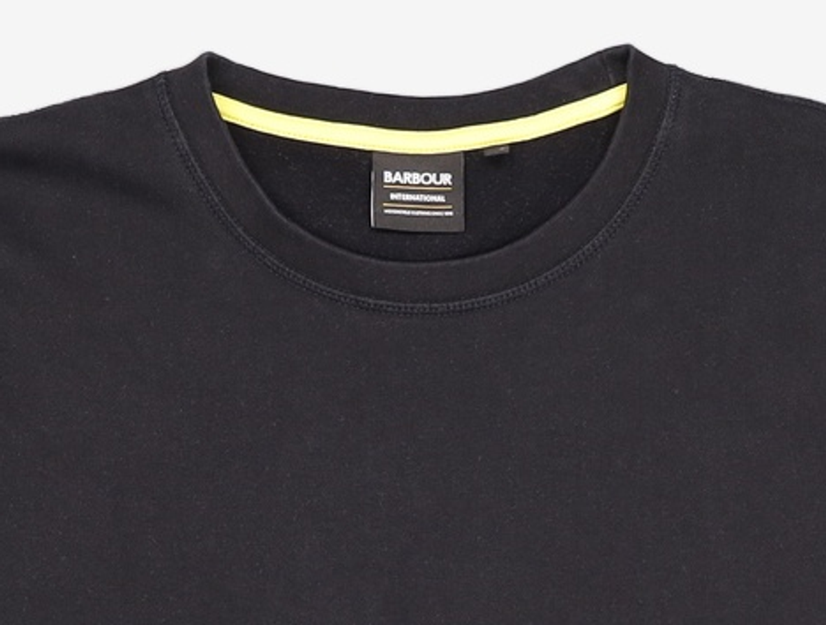 바버(BARBOUR) 남성 블랙 B.Intl Racer Badge 스웻셔츠 (URTS3F102BK) XXL