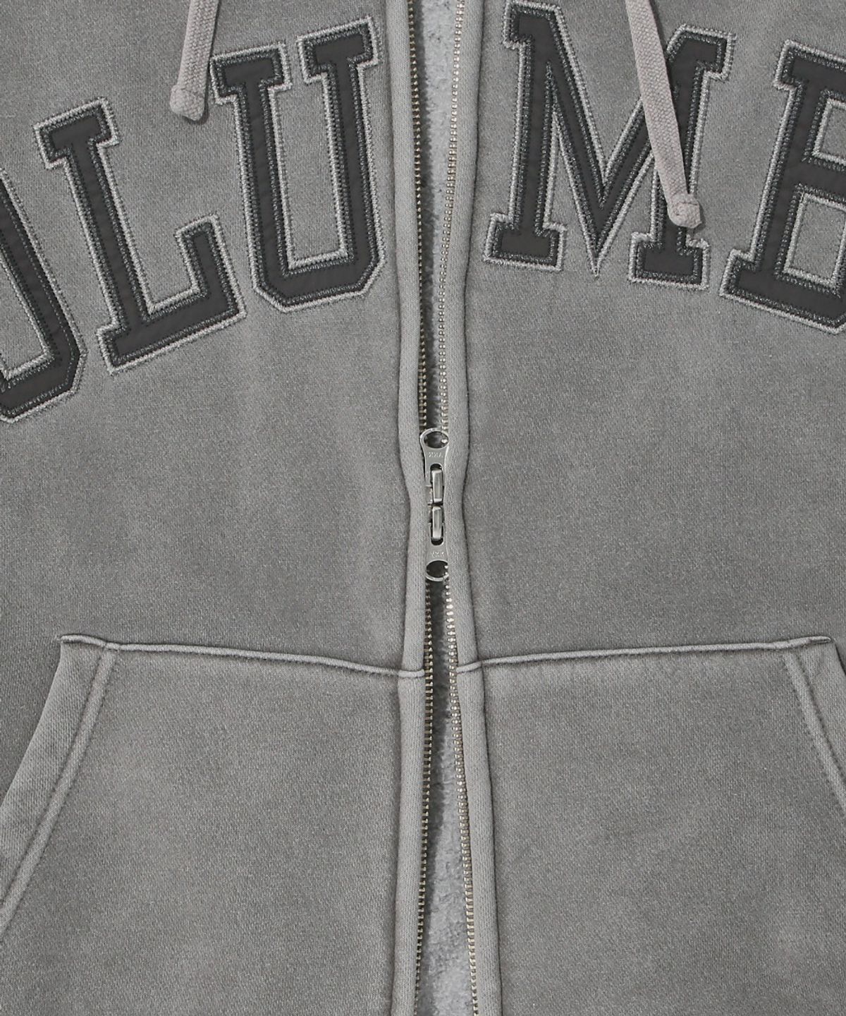 컬럼비아 유니버시티(COLUMBIA UNIVERSITY) BIG ARCH DYED FLEECE ZIP-UP HOODIE_GRAY