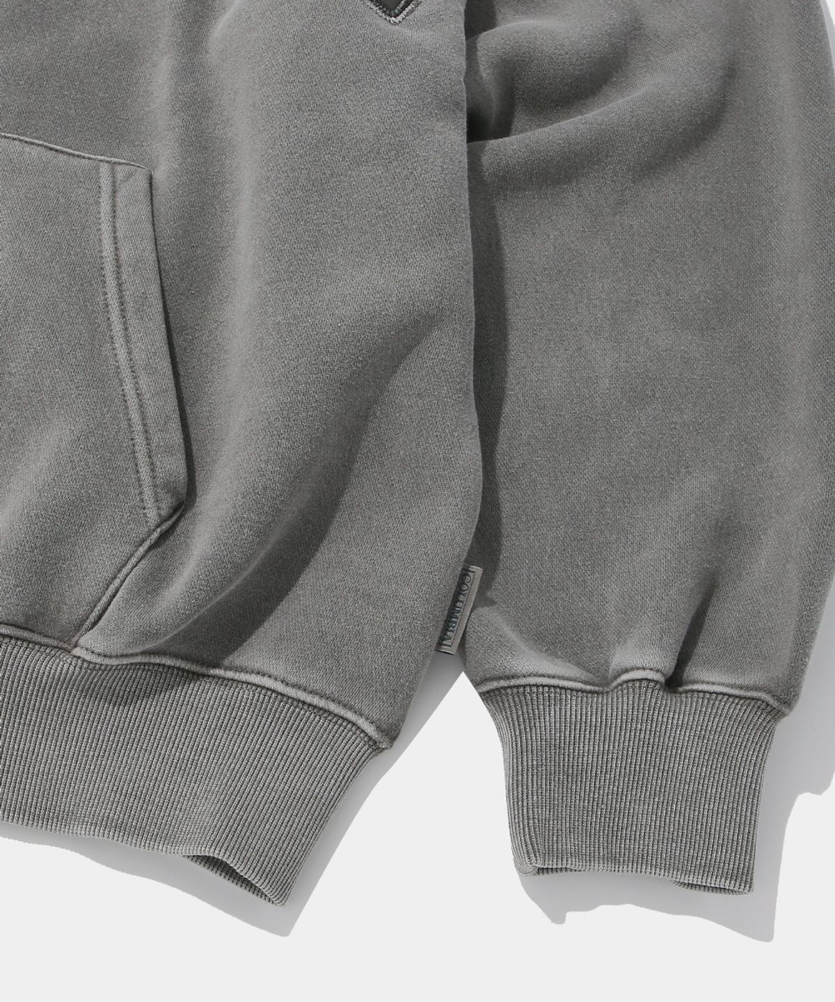 컬럼비아 유니버시티(COLUMBIA UNIVERSITY) BIG ARCH DYED FLEECE ZIP-UP HOODIE_GRAY