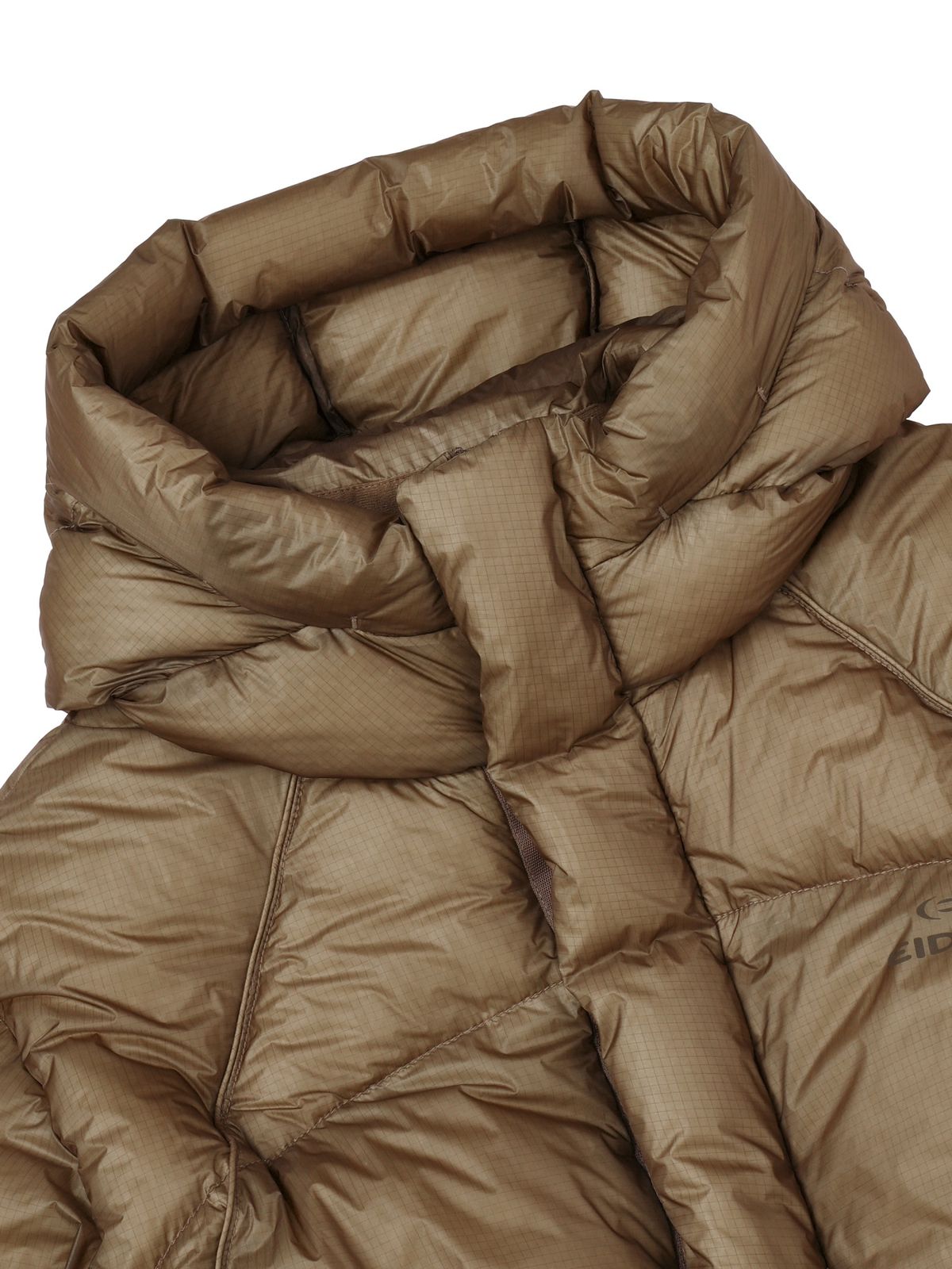 아이더(EIDER) GRATINUM (그래티넘) 여성 후디드 푸퍼 구스 다운 자켓_Beige_DWW26512E2