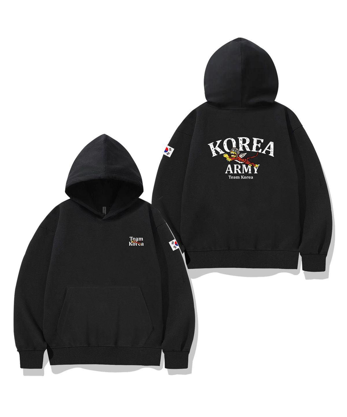 엠블룩(AMBLELOOK) 후디드 스웨트셔츠 TIGER ARMY (2color)