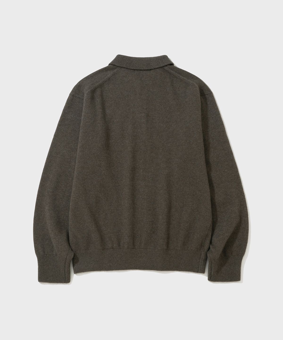 셔터(SHIRTER) FOX BLENDED POLO KNIT (OLIVE)