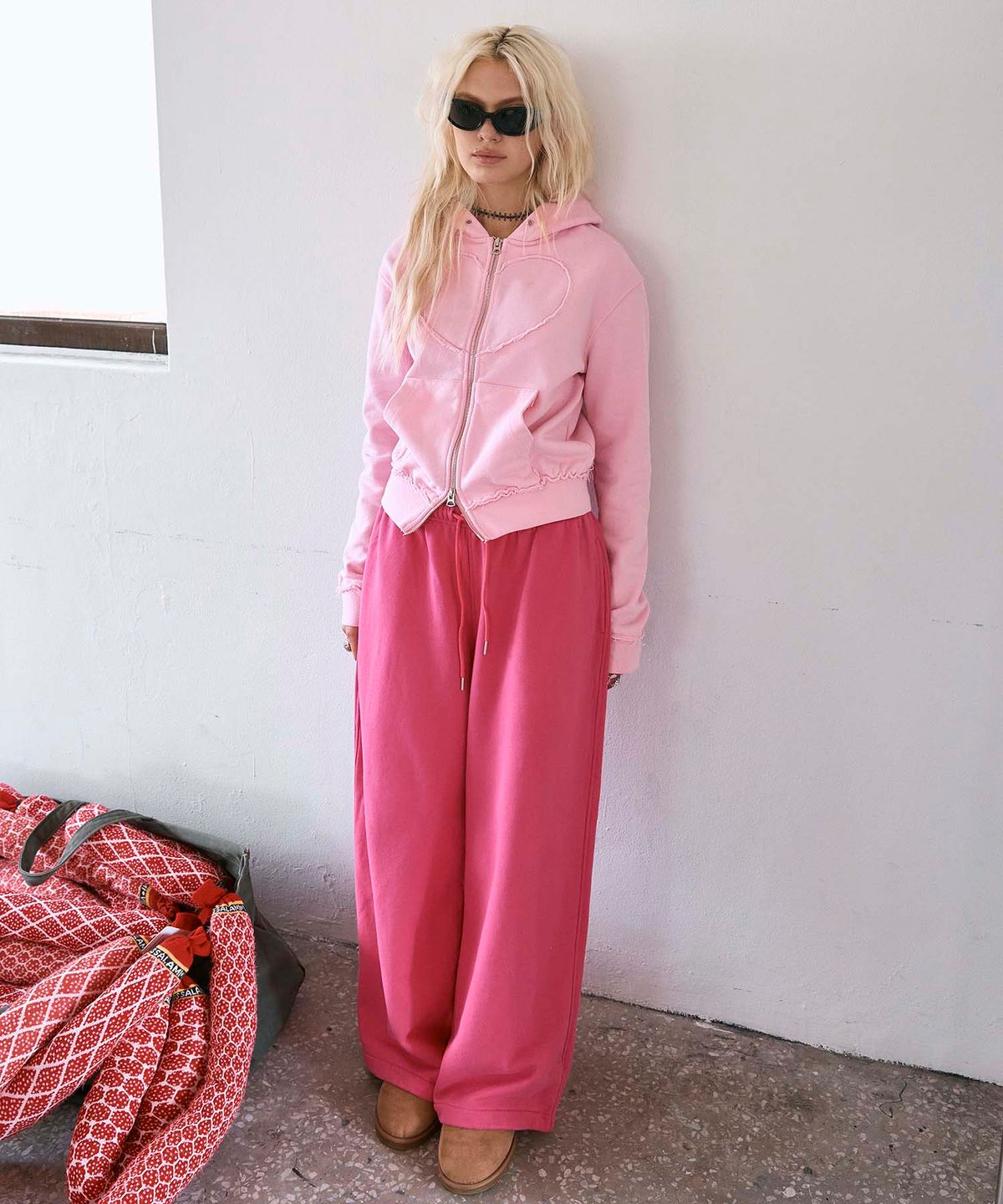 하이타이드 프랭키(HIGHTIDEFRANKIE) Cosmic Uniform String Pants Hot Pink