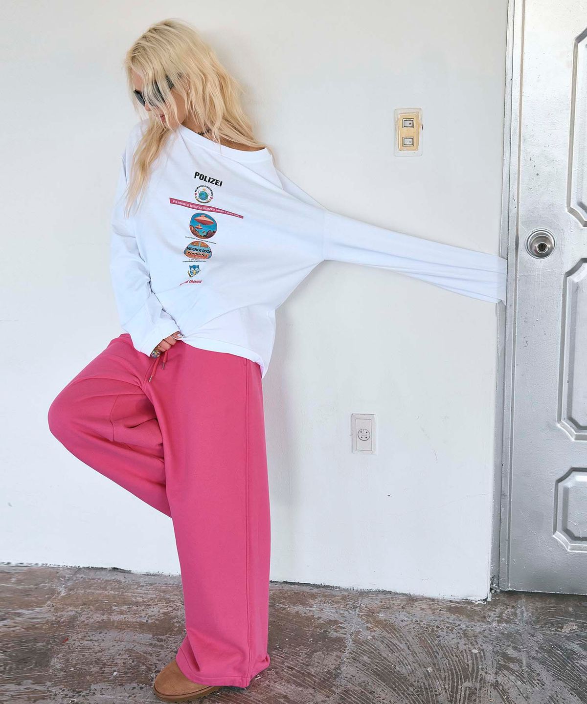 하이타이드 프랭키(HIGHTIDEFRANKIE) Cosmic Uniform String Pants Hot Pink