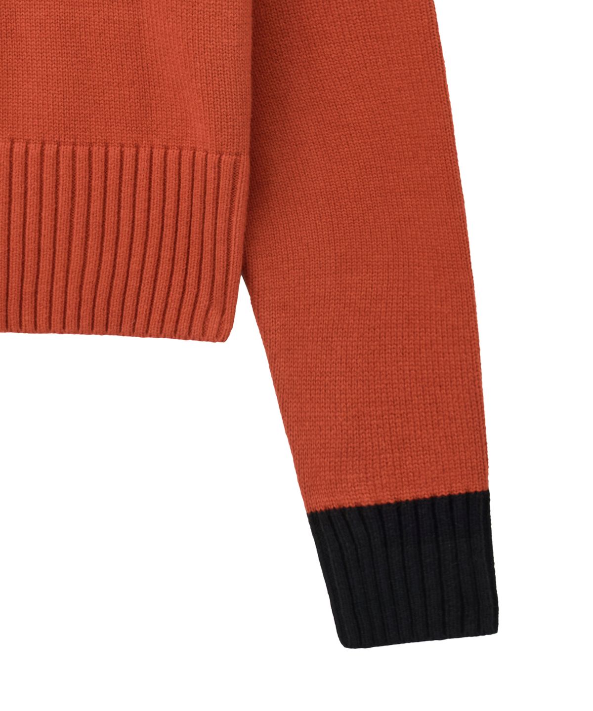 핍스 모터사이클(PHYPS MOTORCYCLE) Women Motorsport Heritage Stripe Half Zip Knit Orange
