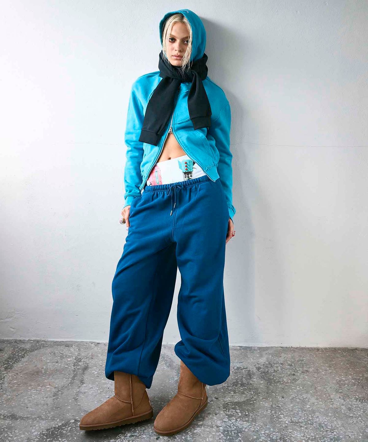 하이타이드 프랭키(HIGHTIDEFRANKIE) Cosmic Uniform String Pants Deep Blue