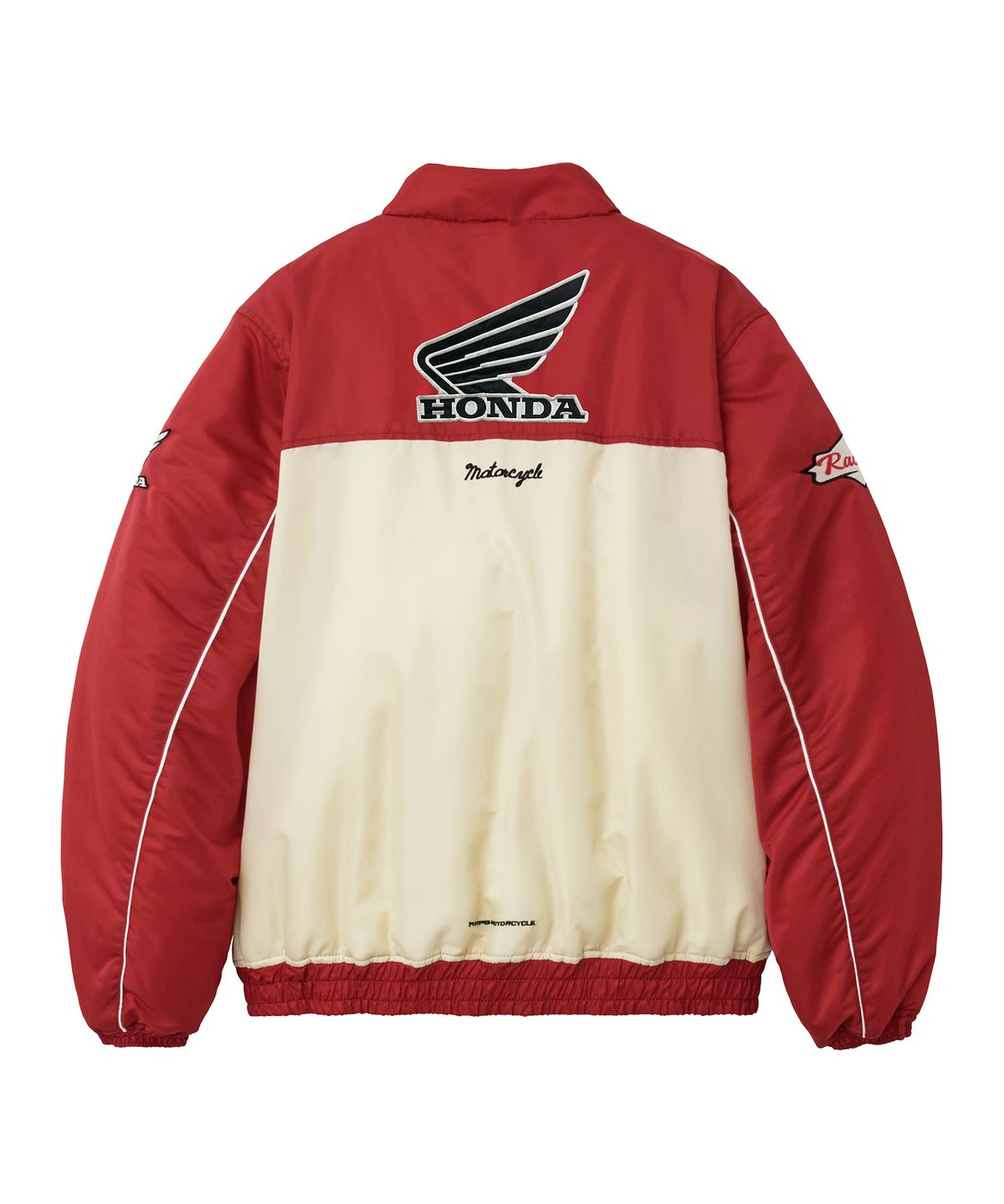 핍스 모터사이클(PHYPS MOTORCYCLE) Nylon Racing Patch Blouson Jacket Red