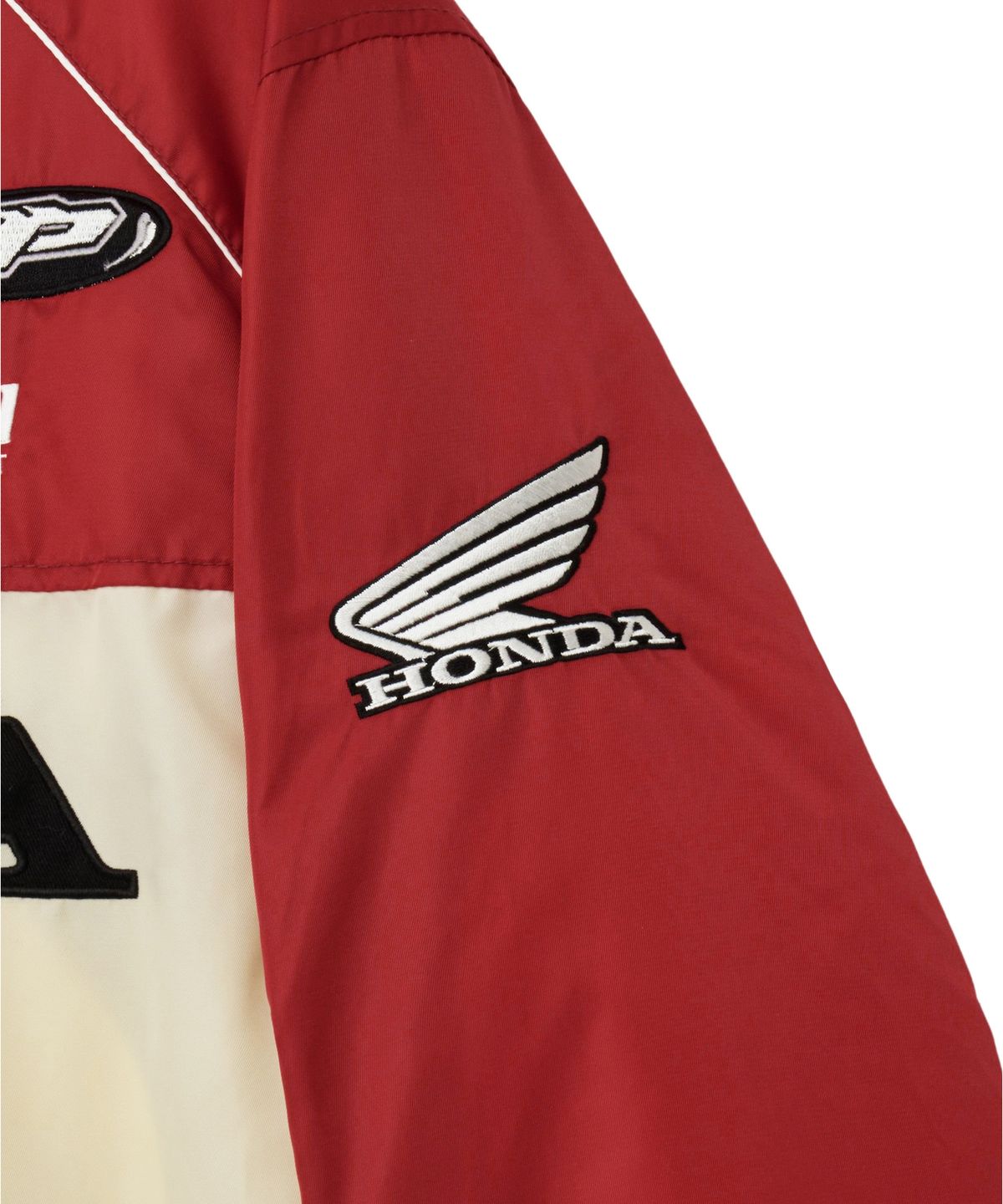 핍스 모터사이클(PHYPS MOTORCYCLE) Nylon Racing Patch Blouson Jacket Red