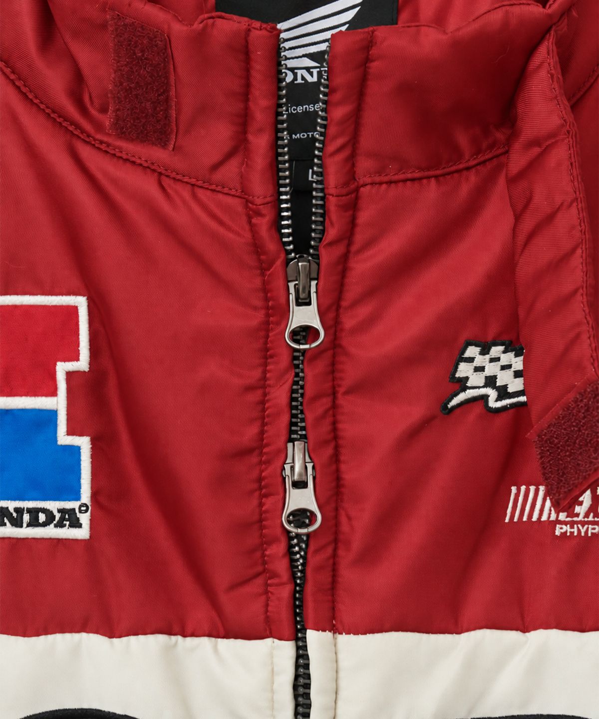 핍스 모터사이클(PHYPS MOTORCYCLE) Nylon Racing Patch Blouson Jacket Red
