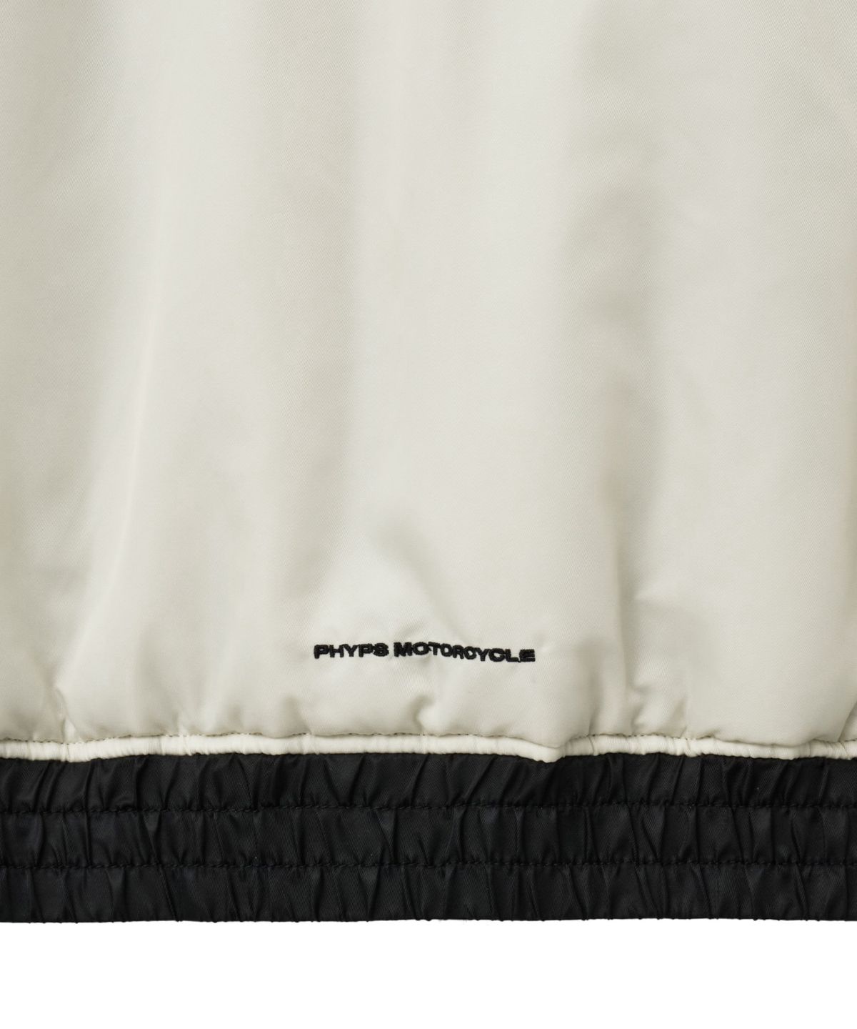 핍스 모터사이클(PHYPS MOTORCYCLE) Nylon Racing Patch Blouson Jacket Black