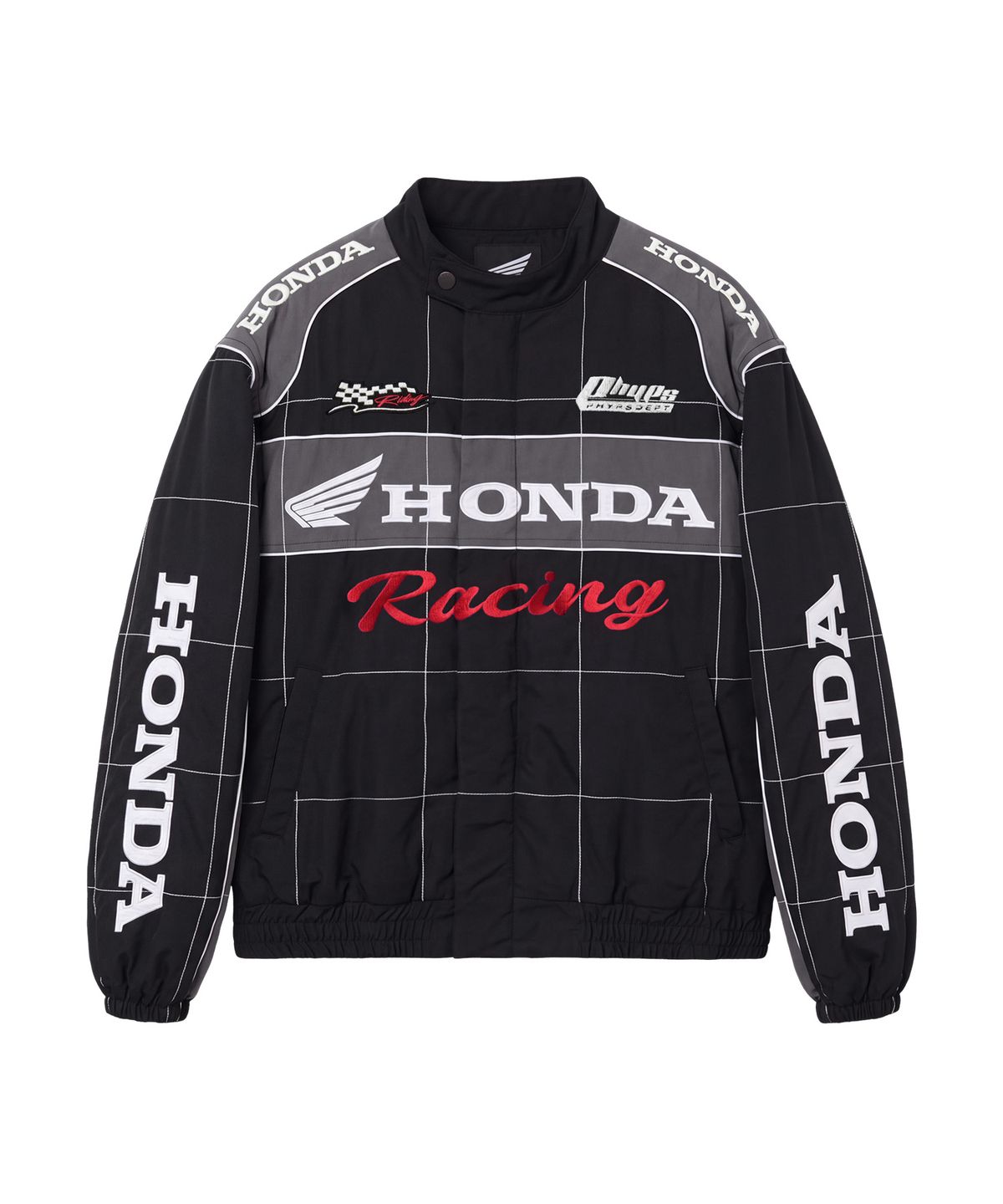 핍스 모터사이클(PHYPS MOTORCYCLE) Quilted Motorcycle Blouson Jacket Black