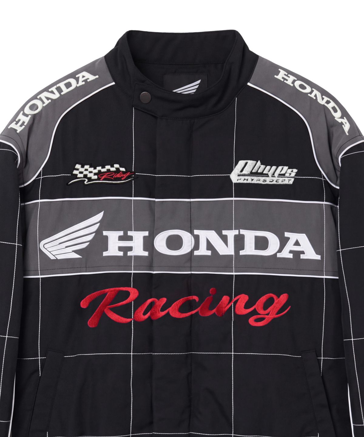 핍스 모터사이클(PHYPS MOTORCYCLE) Quilted Motorcycle Blouson Jacket Black
