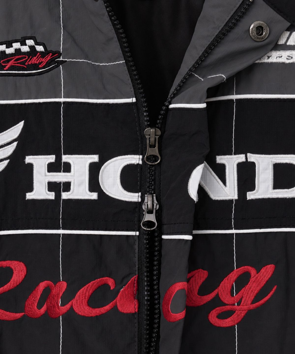 핍스 모터사이클(PHYPS MOTORCYCLE) Quilted Motorcycle Blouson Jacket Black