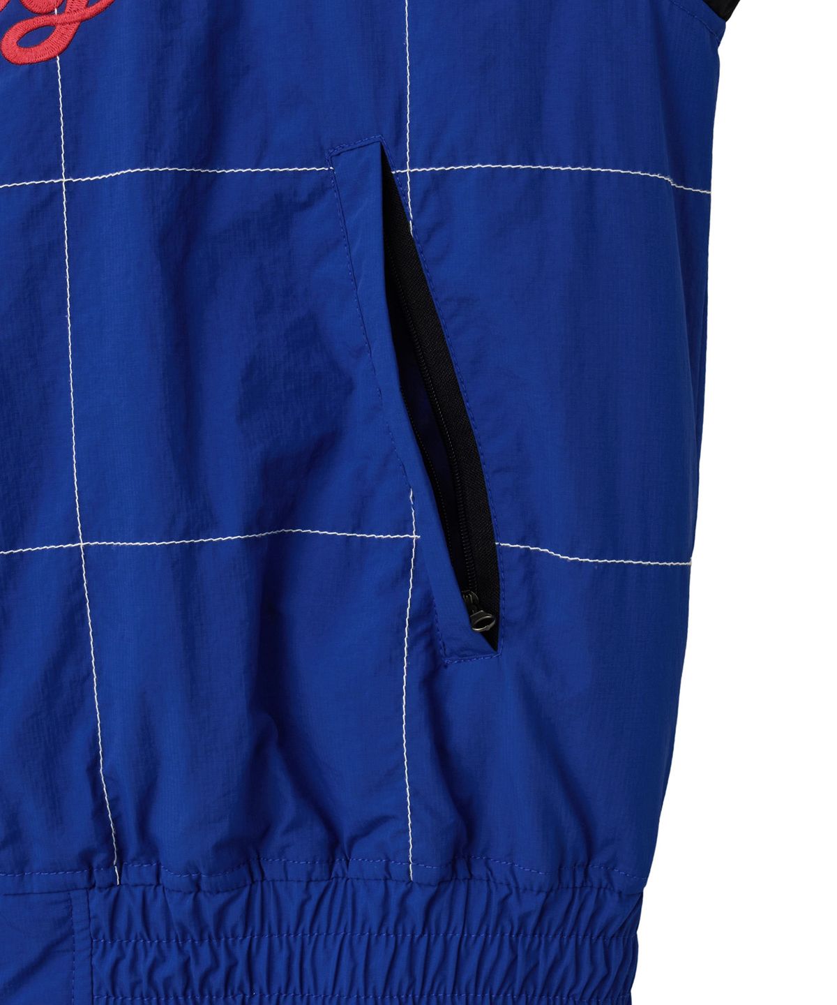 핍스 모터사이클(PHYPS MOTORCYCLE) Quilted Motorcycle Blouson Jacket Blue