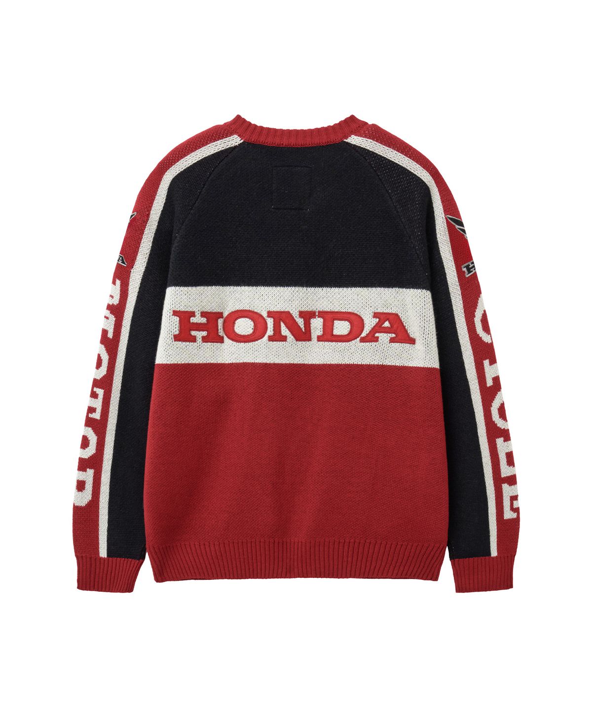 핍스 모터사이클(PHYPS MOTORCYCLE) Big Logo Knit Zip-Up Red