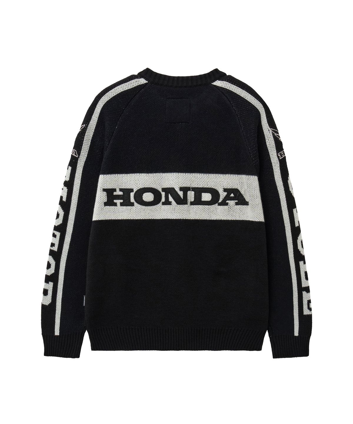 핍스 모터사이클(PHYPS MOTORCYCLE) Big Logo Knit Zip-Up Black