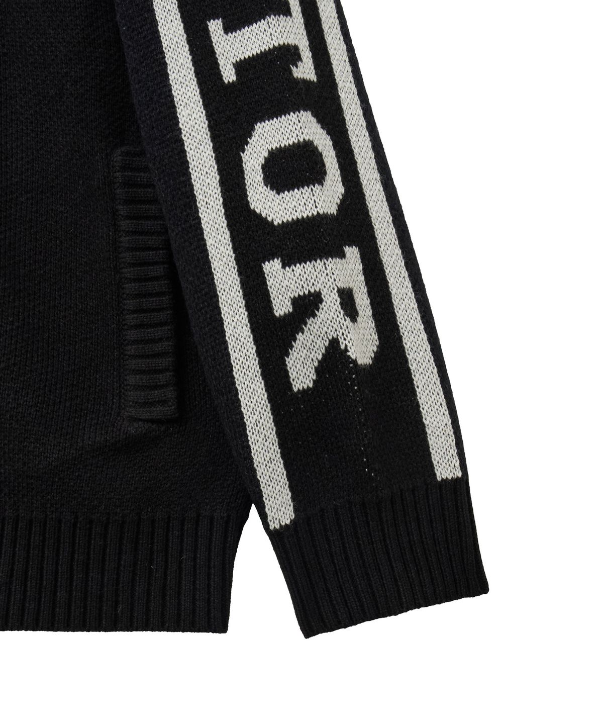 핍스 모터사이클(PHYPS MOTORCYCLE) Big Logo Knit Zip-Up Black