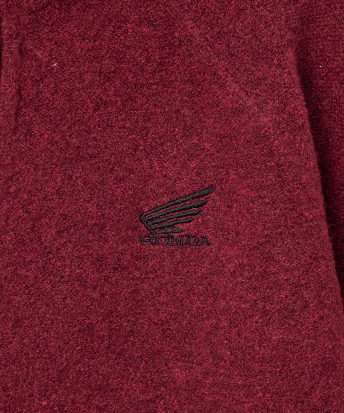 핍스 모터사이클(PHYPS MOTORCYCLE) Mesh Detail Half Zip Knit Red