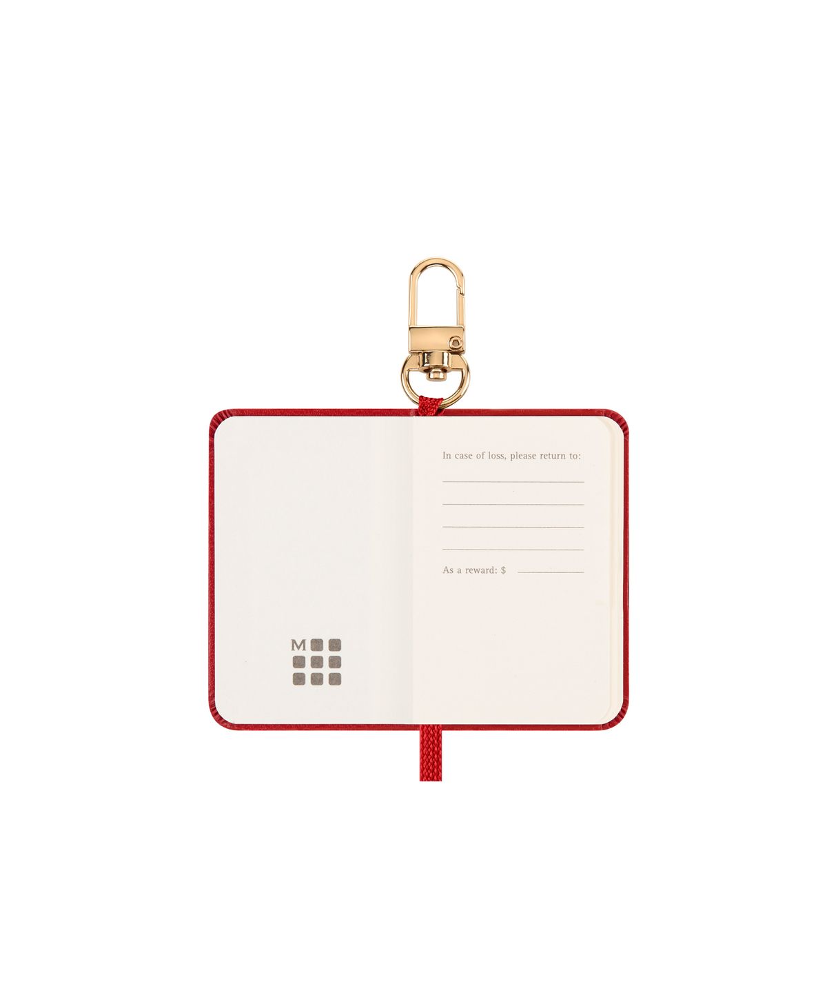 몰스킨(MOLESKINE) 클래식노트 플레인/스칼렛 레드 노트북 키링