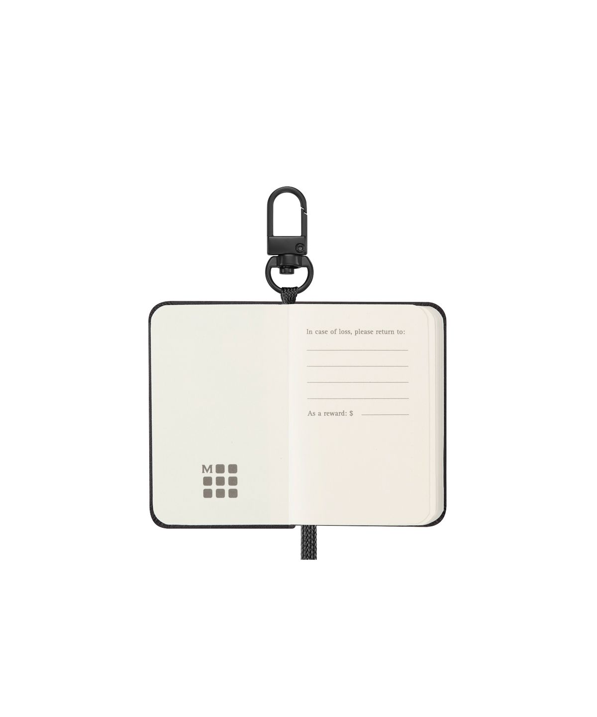 몰스킨(MOLESKINE) 클래식노트 플레인/블랙 노트북 키링
