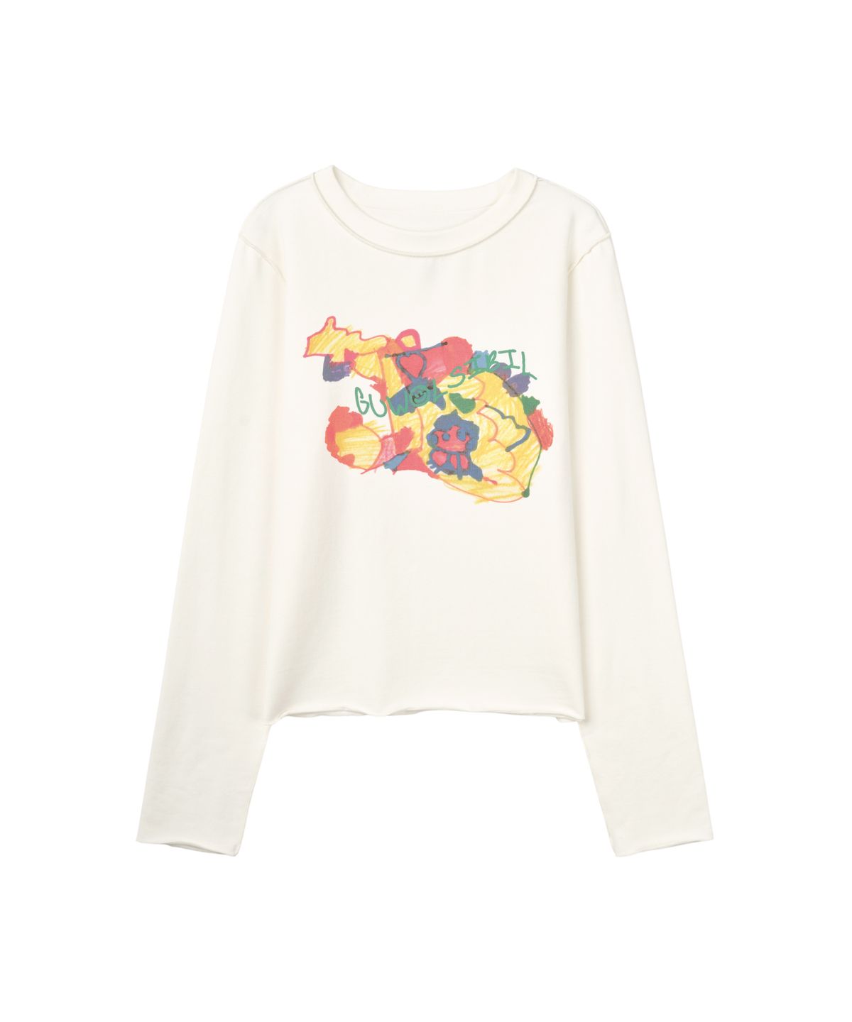 구월십일(GUWOLSIBIL) Children Reversible Print T-shirt Ivory