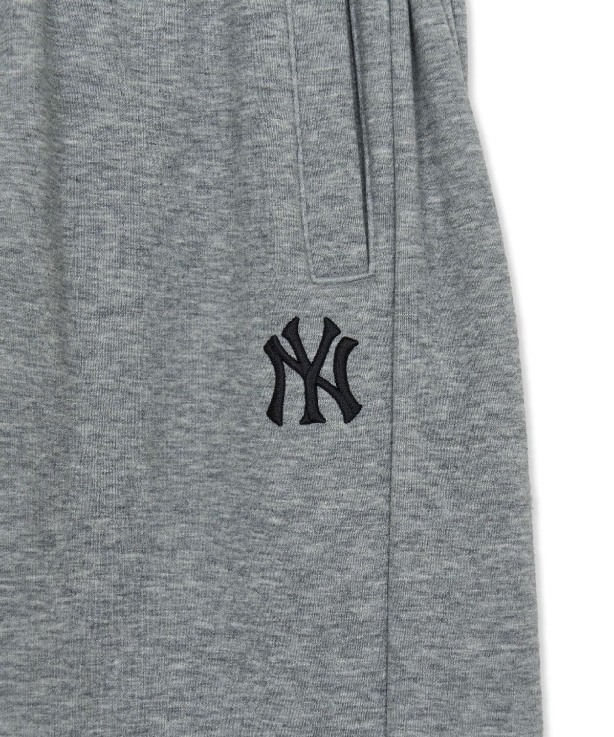엠엘비 키즈(MLB KIDS) 스트릿 스몰로고 메가 와이드 팬츠 NY (Melange Grey)