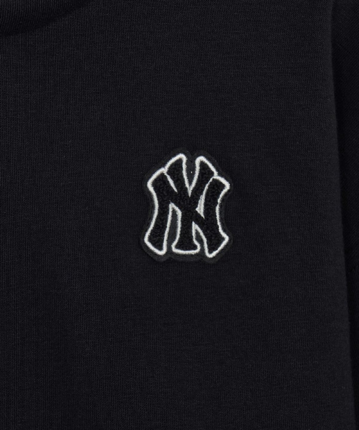 엠엘비 키즈(MLB KIDS) 스포티브 베이직 스몰로고 기모 후드티 NY (Black)