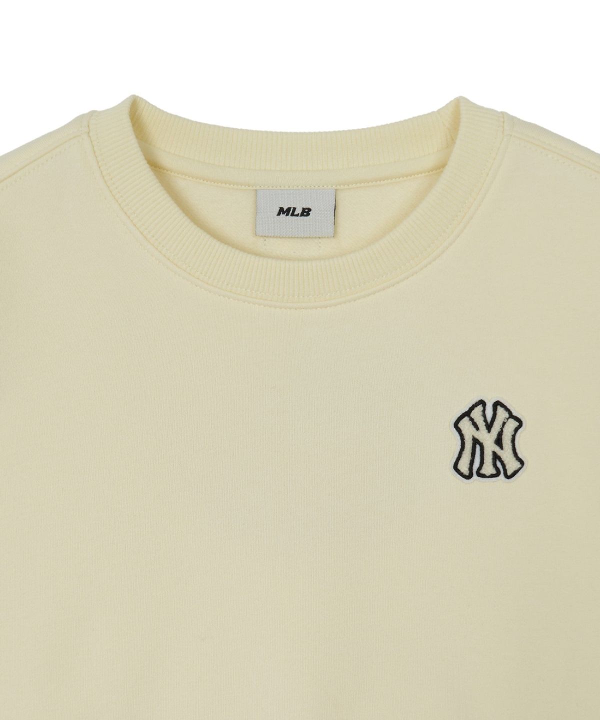 엠엘비 키즈(MLB KIDS) 스포티브 베이직 스몰로고 기모 맨투맨 NY (L.Beige)