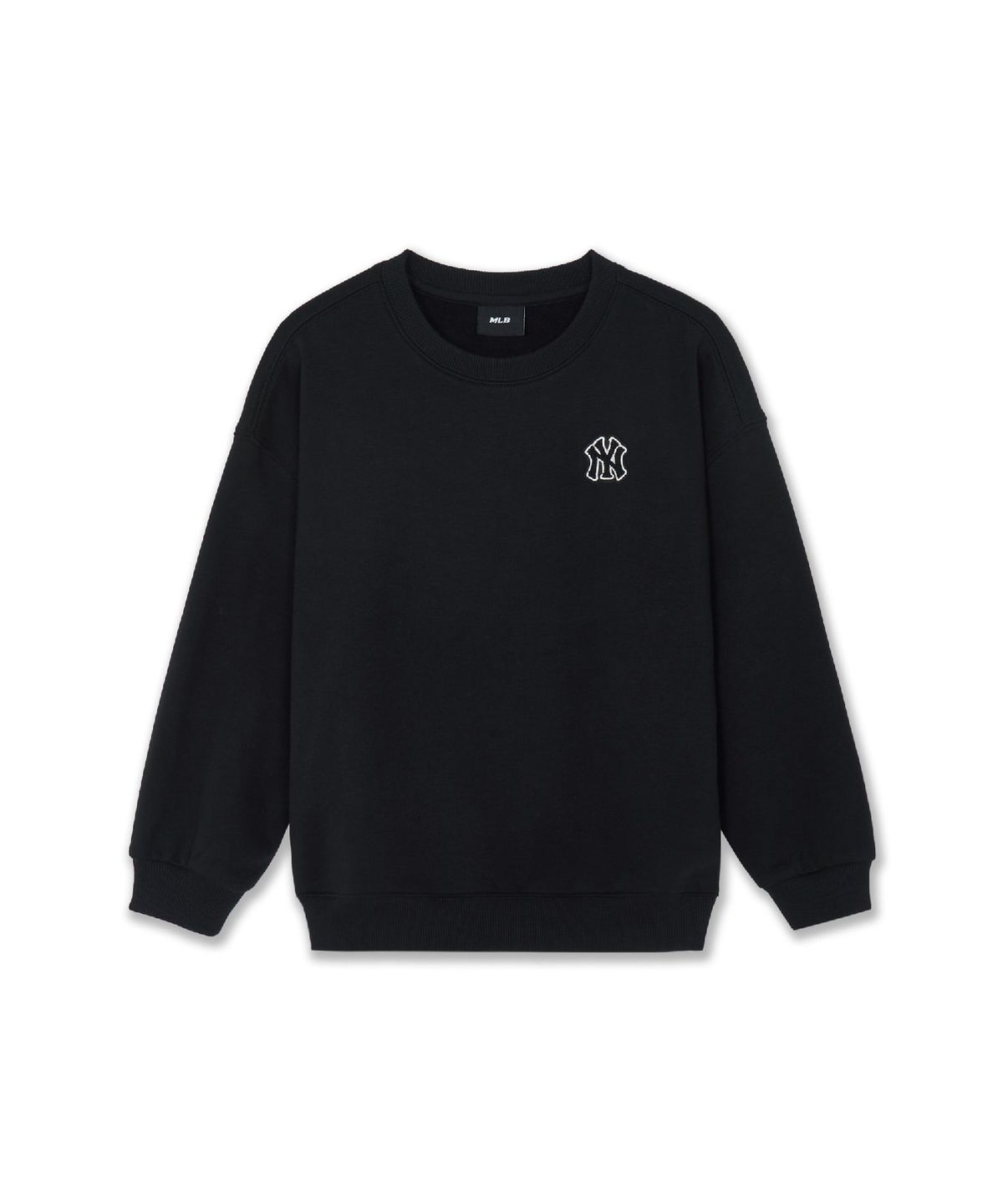 엠엘비 키즈(MLB KIDS) 스포티브 베이직 스몰로고 기모 맨투맨 NY (Black)