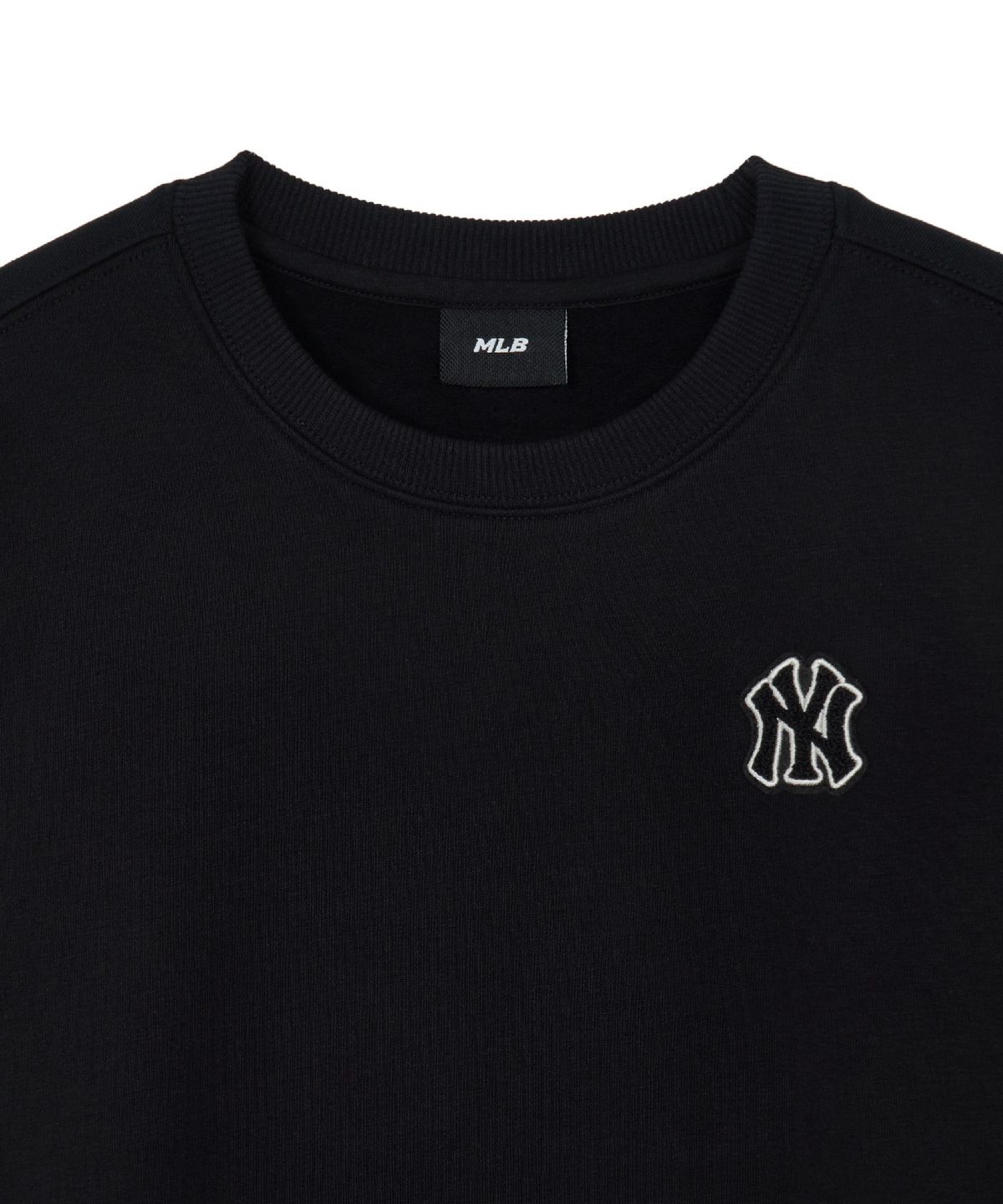 엠엘비 키즈(MLB KIDS) 스포티브 베이직 스몰로고 기모 맨투맨 NY (Black)