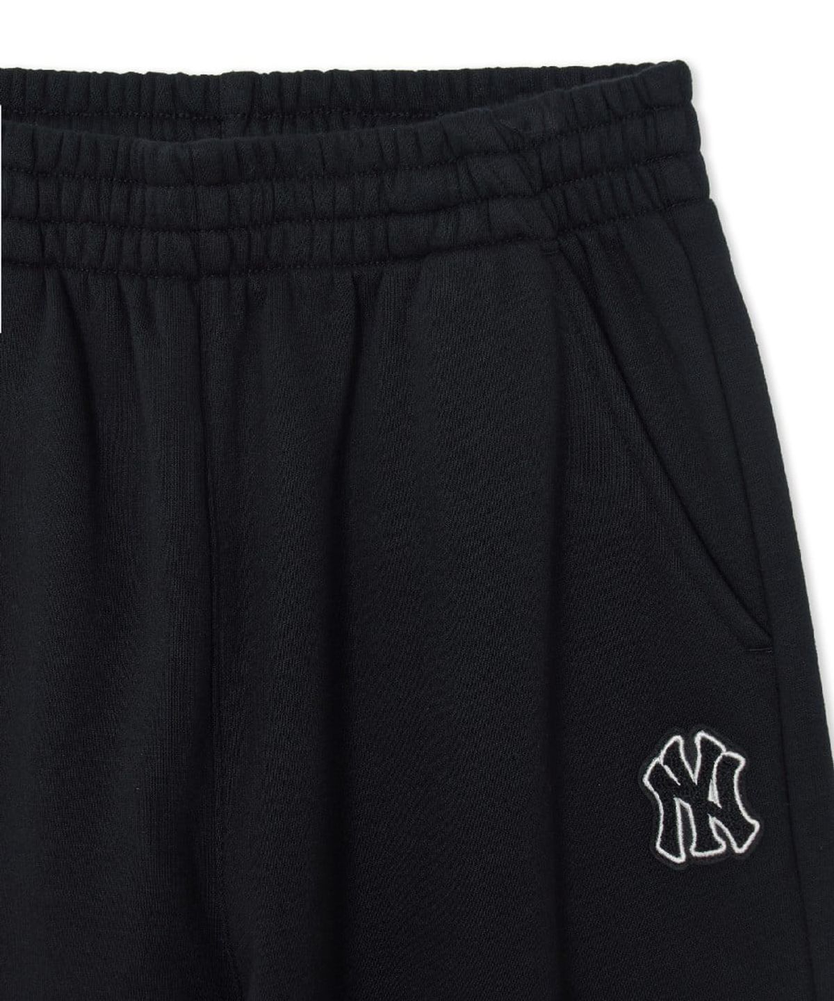 엠엘비 키즈(MLB KIDS) 스포티브 스몰로고 기모 루즈 조거 팬츠 NY (Black)