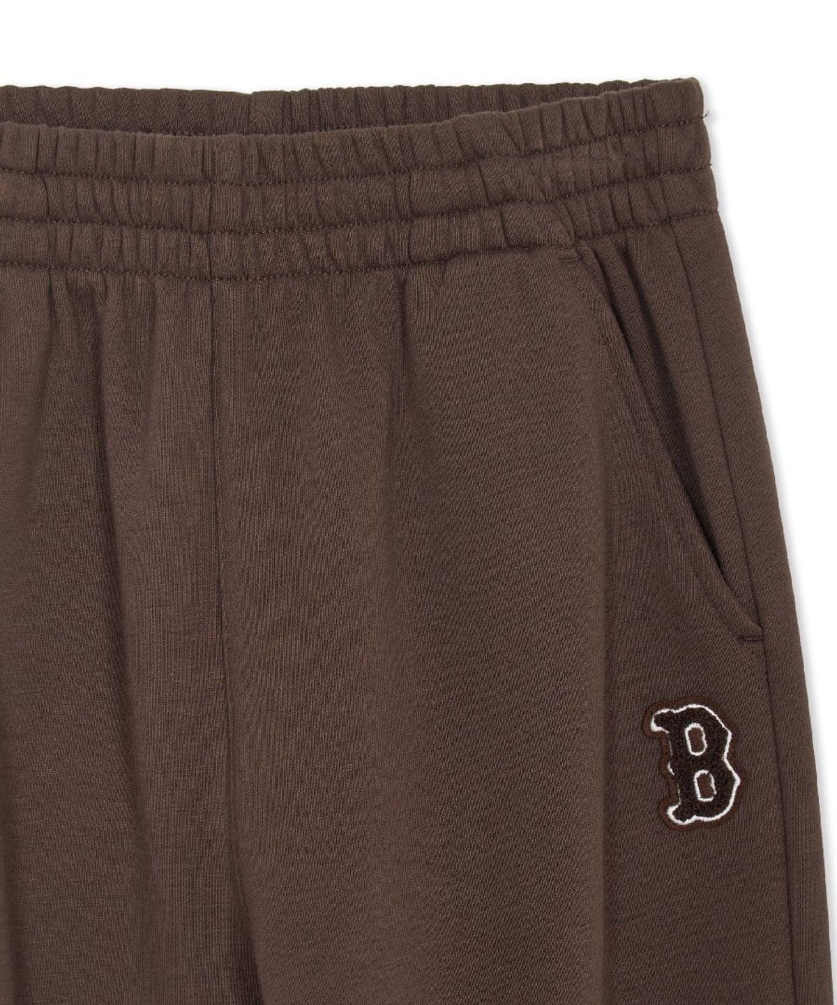 엠엘비 키즈(MLB KIDS) 스포티브 스몰로고 기모 루즈 조거 팬츠 BOS (D.Brown)