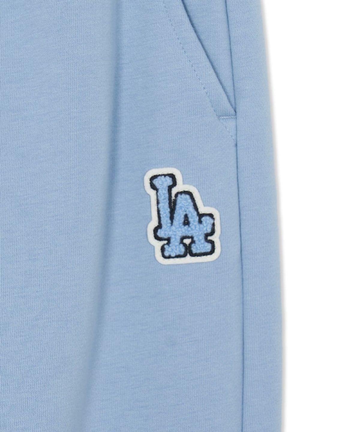 엠엘비 키즈(MLB KIDS) 스포티브 스몰로고 기모 루즈 조거 팬츠 LA (L.Blue)