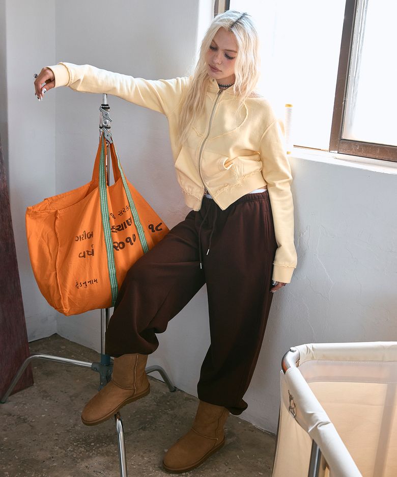 Cosmic Uniform String Pants Brown